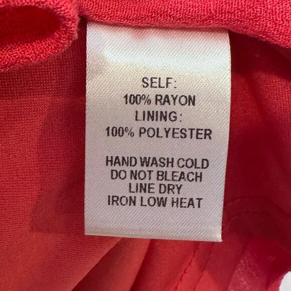 NWT LULUS Coral Pink My philosophy wrap dress size small - Picture 5 of 9